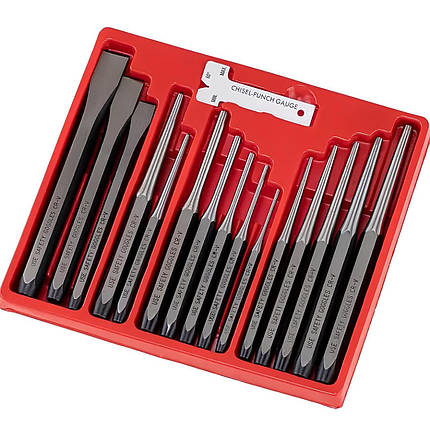 Набір кернерів, виколоток і зубил 15 од. 7113 JTC, фото 1