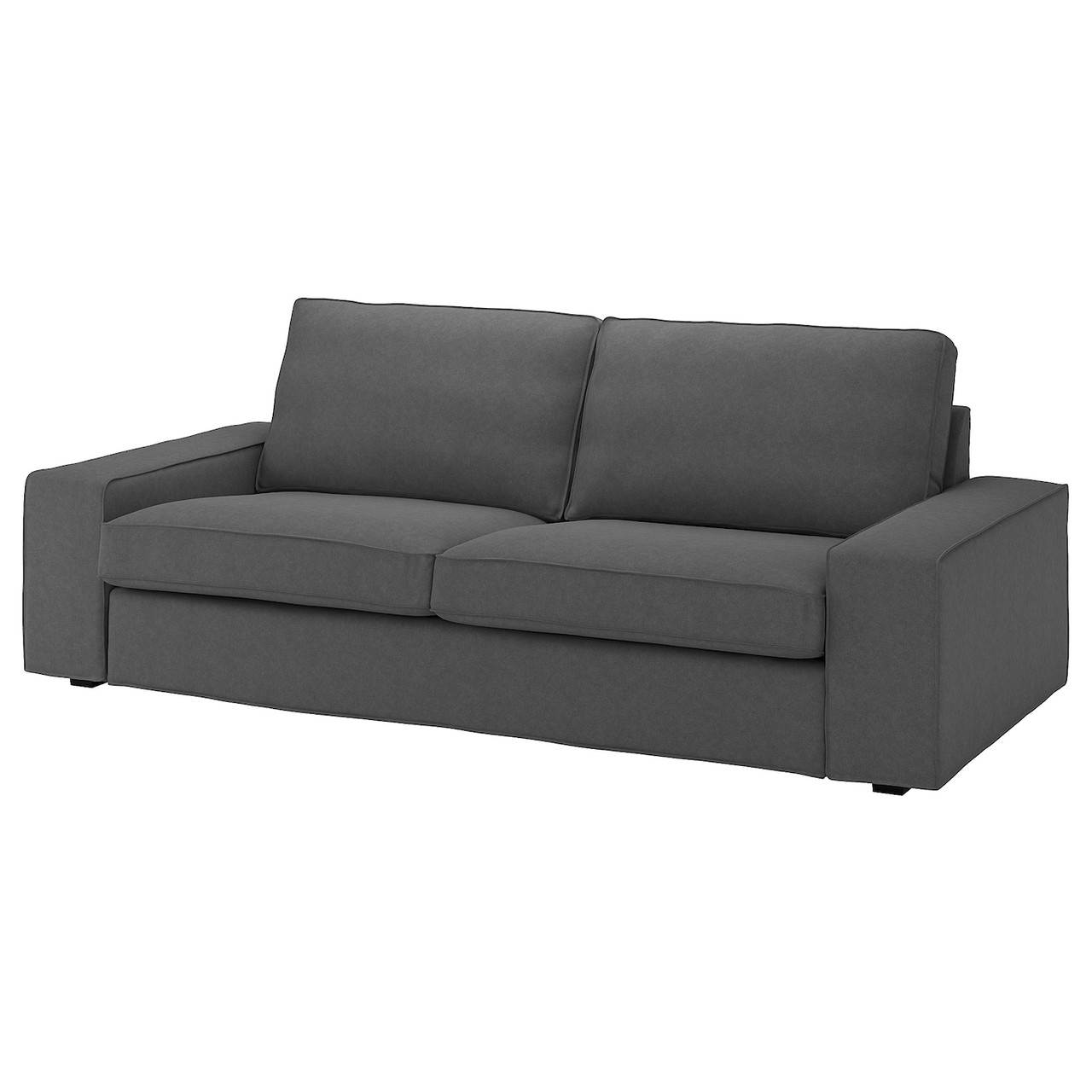 KIVIK Чохол на 3-місний диван - Tallmyra середньо-сірий IKEA 705.172.07, фото 1
