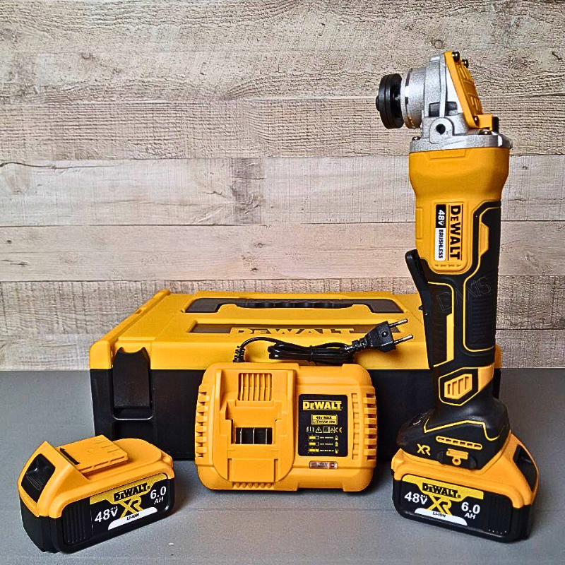 Легка та компактна болгарка DeWalt DCG406Nt АКБ болгарка в пластиковому кейсі Акумуляторна болгарка 48V 6.0AH
