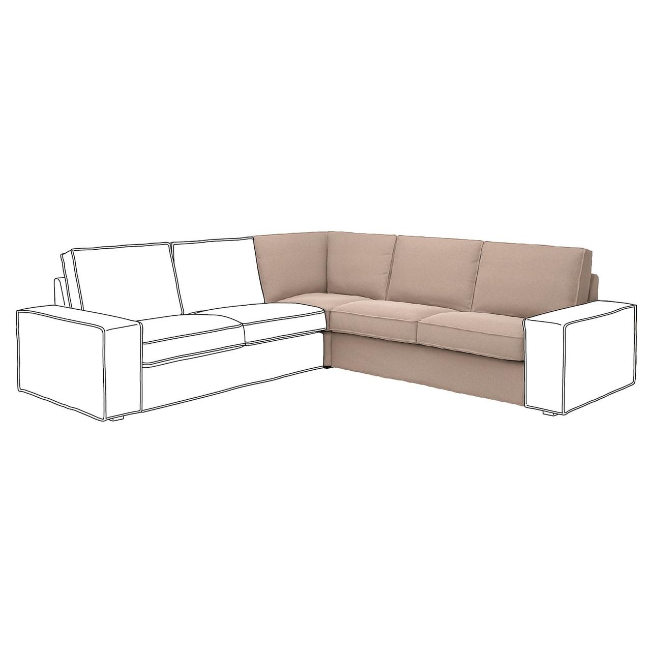 KIVIK Кришка кутової секції - Tallmyra beige IKEA 705.252.88, фото 1