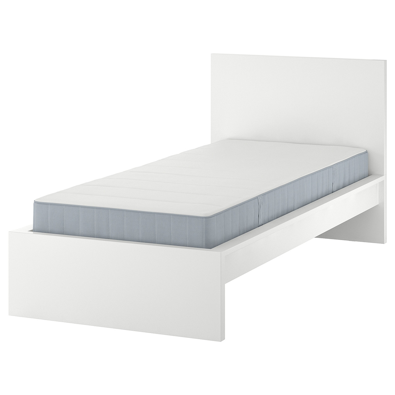MALM Ліжко - біле/VesterOy середньої жорсткості 120х200 см IKEA 495.446.65