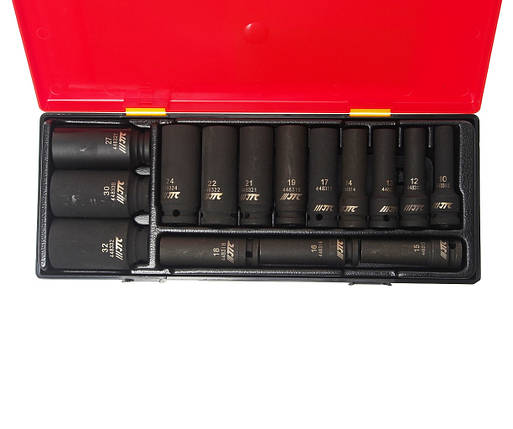 Набір головок ударних глибоких 1/2'' 12гр. 15од K4153 JTC, фото 1