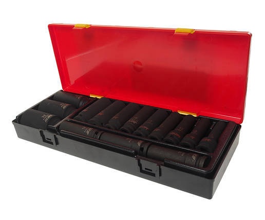 Набір головок ударних глибоких 1/2'' 12гр. 15од K4153 JTC, фото 2