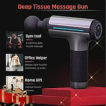 2023 Новий масажний пістолет Deep Tissue — портативний ручний масажер для м'язів для полегшення болю, фото 6