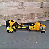 Шліфмашина кутова DeWalt DCG418N Болгарка в пластиковому кейсі Потужна акумуляторна болгарка 48V 6.0AH, фото 3