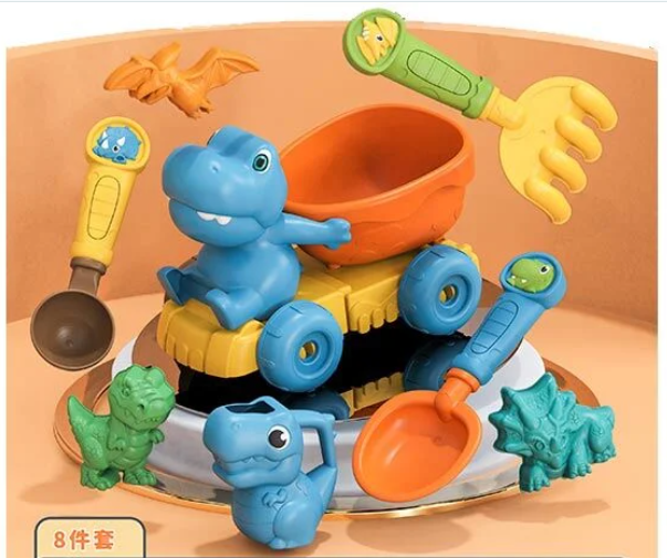 Пісочний набір з самоскидом, дитячий набір пасочок 913-332 з лопатками від 2х років