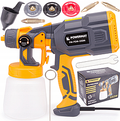 Краскопульт електричний Powermat 550Вт 0.8л (Польща)