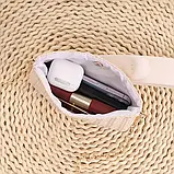 Жіноча сумка з тканини на кнопці, розмір 20/13,5 см, фото 4