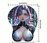 Килимок для миші з 3D дизайном аніме дівчини, фото 2