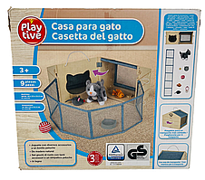 Дерев'яний ігровий будиночок Playtive з плюшевою тваринкою (будиночок для кішки)