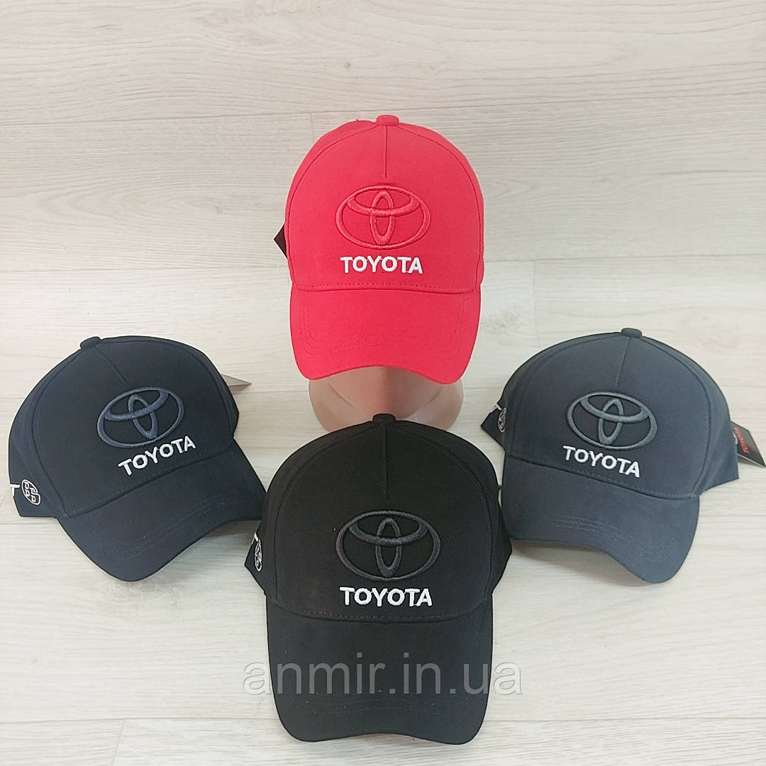 Кепка чоловіча з вишивкою TOYOTA котон 56-61 см, кольору міксом
