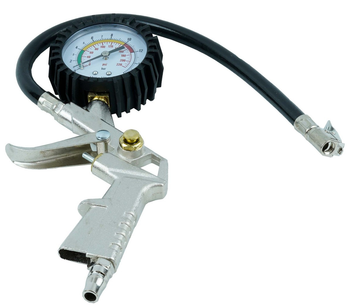 Пістолет для підкачування коліс з манометром пневматичний 63 мм
