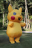Надувний костюм Пікачу RESTEQ — дорослий костюм для косплею та свят, зріст 150–190 см, висота 2 м, фото 2