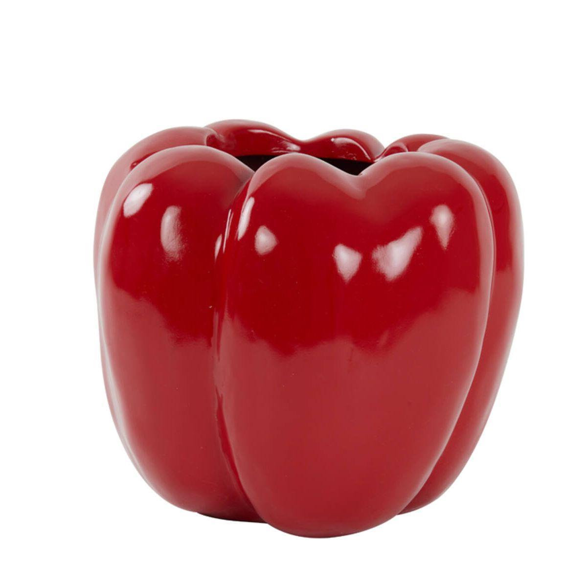 Ваза з полірезину в червоному кольорі у формі перцю Bellpepper Light&Living, фото 1