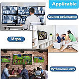 HDMI Multiviewer Switch 4x1, відеостіна, перемикач для одночасного виведення 4 HDMI-джерел на один екран, фото 7