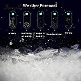 Барометр Штормгласс RESTEQ глобус великий, крапля Storm glass на скляній підставці, фото 7