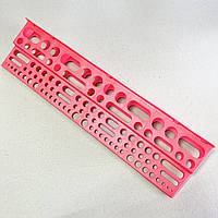 Полиця з отворами під інструмент пластикова 610x150x45 мм INTERTOOL BX-0001