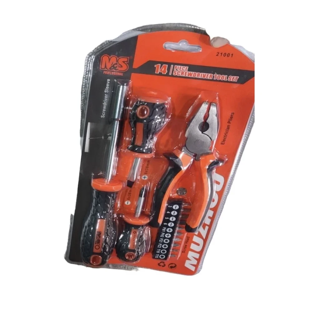 Набор Отверток 14 в 1 Screwdriver + vise and other sets 447 AND