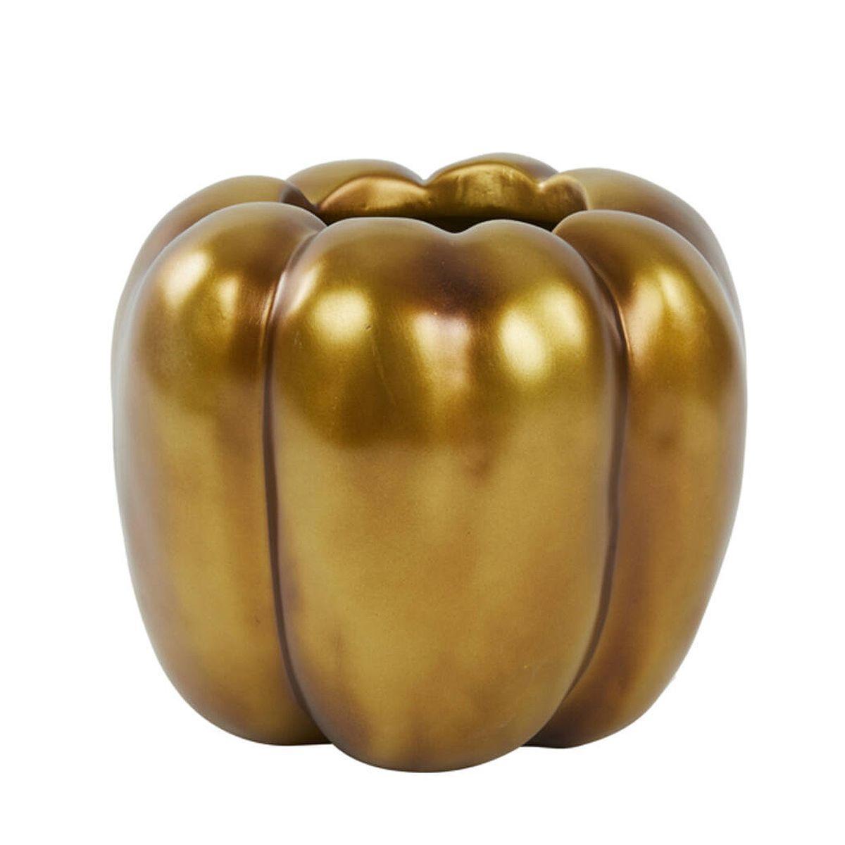 Ваза в золотистому кольорі у формі перцю Bellpepper Light&Living, фото 1