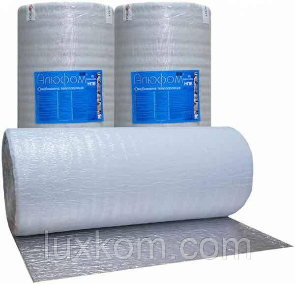 АЛЮФОМ полотно НПЕ С 8 мм фольговане самоклеюче  (1х 25 м)