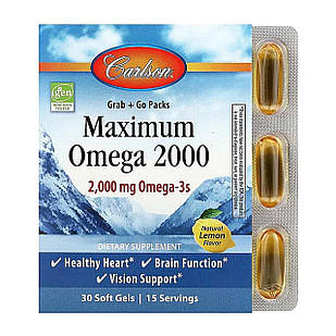 Максимум Омега 2000 (Maximum Omega 2000) 2000 мг 30 капсул CAR-60020
