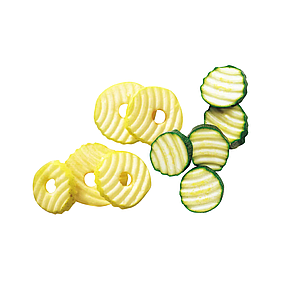 Диск слайсер хвилястий 5 мм для овочерізки Robot Coupe CL50,52,55,60 (арт. 27070/POM5), фото 2