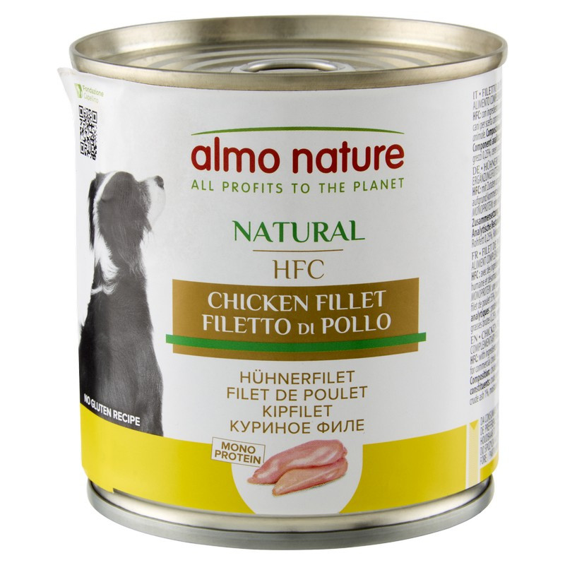 Вологий корм для собак Almo Nature (Альмо Натюр) HFC Dog Natural шматочки в соусі з курячим філе 280 г