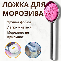 Ложка для морозива з нержавійки 19см Професійні ложки для морозива Порційні ложки для морозива, фото 4