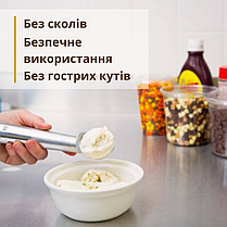 Ложка для морозива з нержавійки 19см Професійні ложки для морозива Порційні ложки для морозива, фото 5