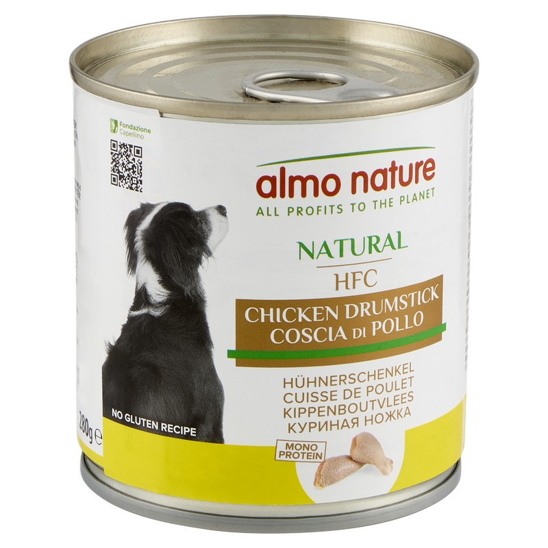 Вологиий корм для собак Almo Nature (Альмо Натюр) HFC Dog Natural шматочки в соусі з курячою гомілкою 280 г