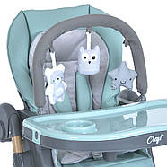 Стільчик для годування El Camino CRAFT ME 1115‑W: 6 рівнів висоти, спинка 3 положення, знімний піднос, екошкіра, фото 8