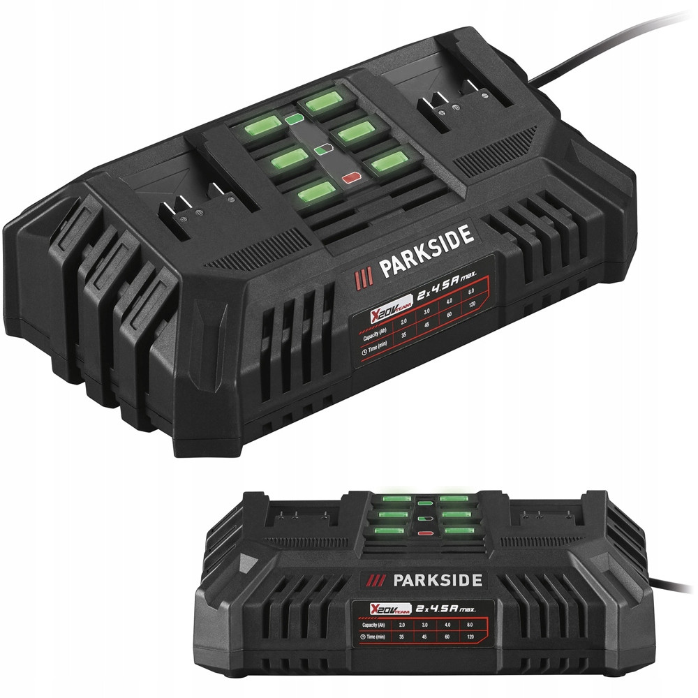 Подвійний зарядний пристрій Parkside PDSLG 20 B1, фото 1