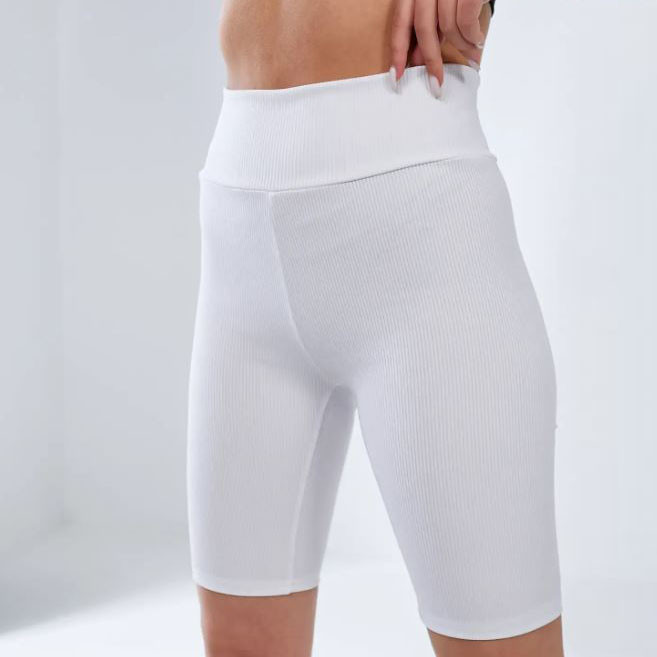Треки білі в рубчик із високою посадкою ТМ "OK" (3XL) Розміри: 54- 56 (33037-6)