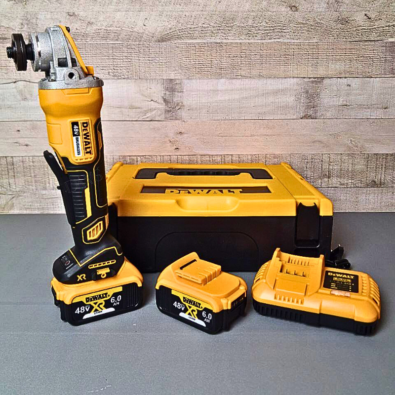 Збалансована кутова шліфмашина DeWalt DCG418N АКБ болгарка в кейсі Болгарка акумуляторна 48V 6.0AH, фото 1