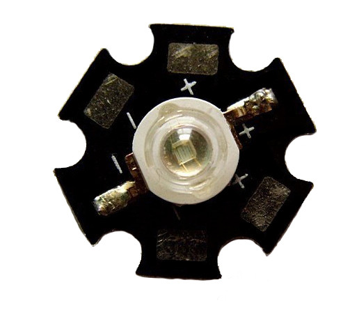 Светодиод зеленый led 3w 510-530нм