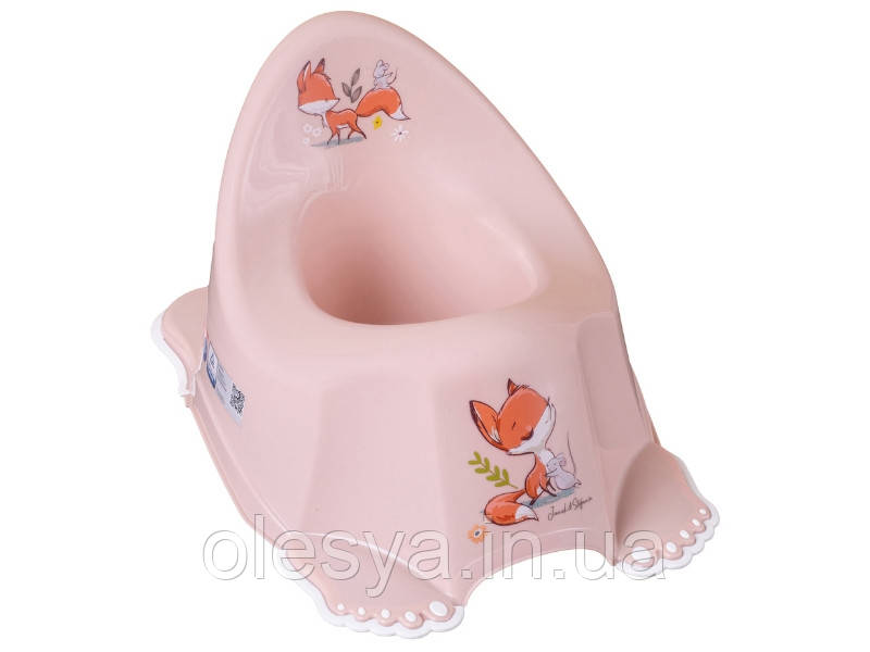 Горщик дитячий з музикою антиковзкий FOREST FAIRYTALE light pink, фото 1
