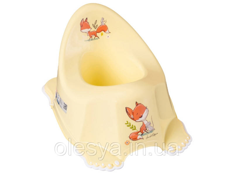 Горщик дитячий з музикою антиковзкий FOREST FAIRYTALE light yellow, фото 1