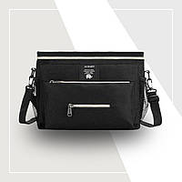 Якісна сумка органайзер на коляску для дитячих речей чорна (4126)