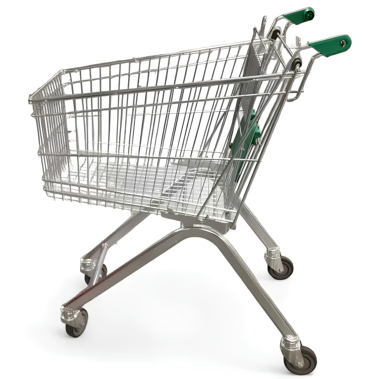 Б/В Покупецький візок WANZL EL 75 л (Німеччина) — металева торгова візка для магазину та супермаркету, сіра