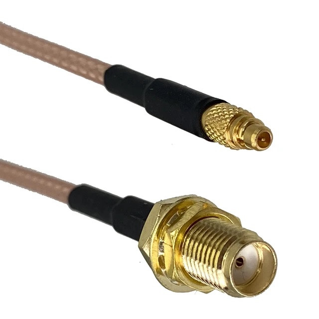 Пігтейл MMCX male - SMA female pigtail 8 см, кабель RG316