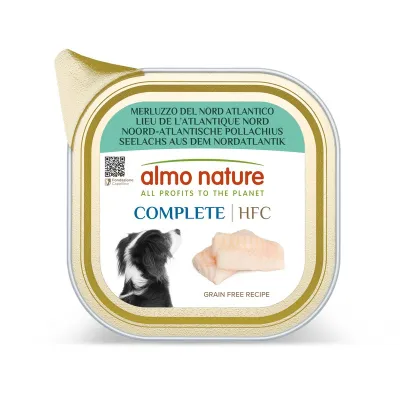 Вологий корм для собак Almo Nature (Альмо Натюр) HFC Dog Complete паштет з північноатлантичним минтаєм 85 г