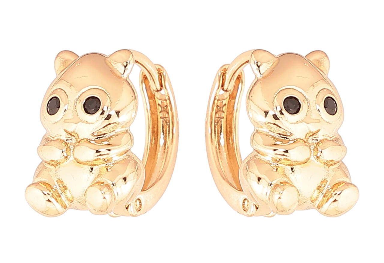 Сережки Xuping Позолота 18K колечка « Хом'ячки», фото 1