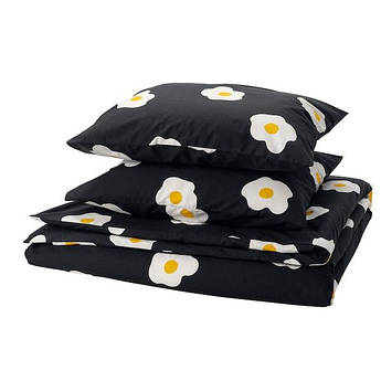 Набір постільної білизни IKEA ÖGONLOCKSMAL 200x200/50x60 см 3 предмети 206.000.20