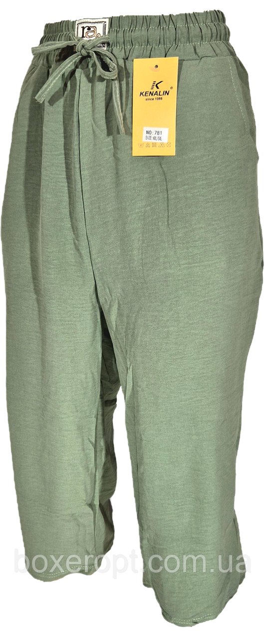 Бриджі жіночі Kenalin (No.781-N, 4XL-8XL, болотні)