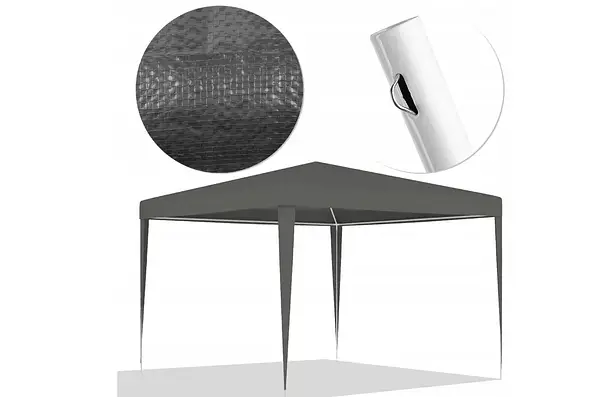 Садова альтанка павільйон 3х3 м для дачі, саду і двору, намет для відпочинку, фото 2