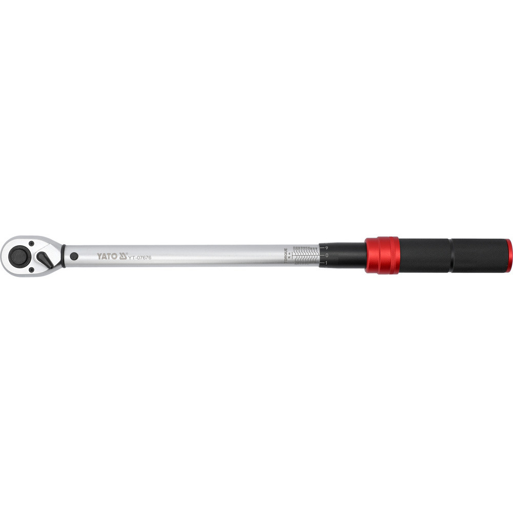 Ключ динамометричний квадрат 1/2" (40- 220 Нм) L= 485- 505 мм Yato YT-07676
