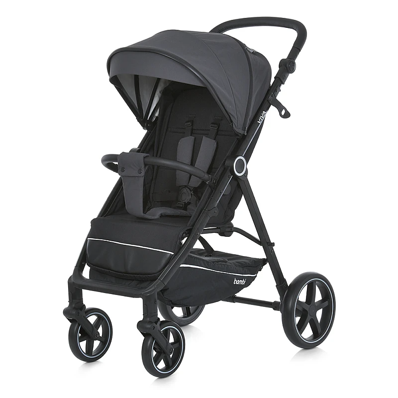 Коляска дитяча Bambi темно-сіра M 5723 Ash gray