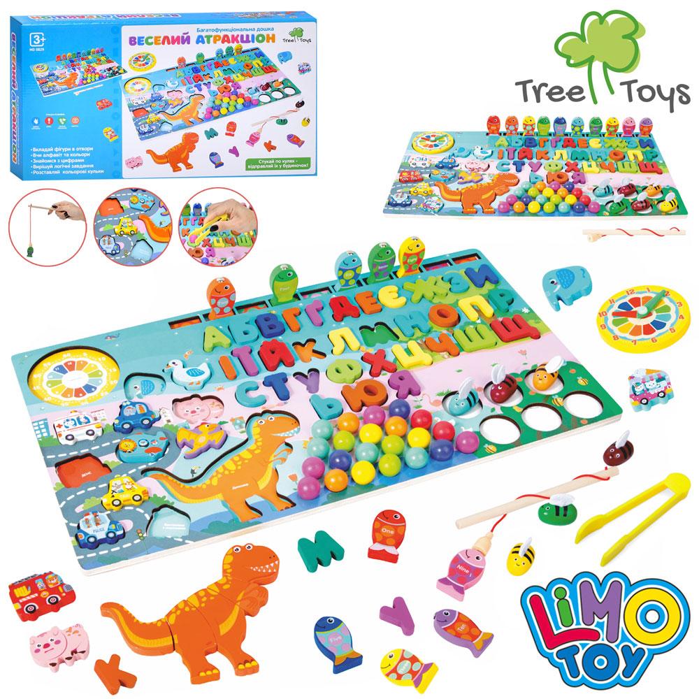 Дерев'яна іграшка Tree Toys багатофункціональне ігрове поле MD 0829