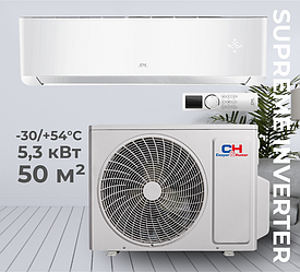 Кондиціонер Сooper&Hunter CH-S18FTXAM2S-WP серія SUPREME (WHITE), до 50 кв.м, інверторний до -30°С/+54°С