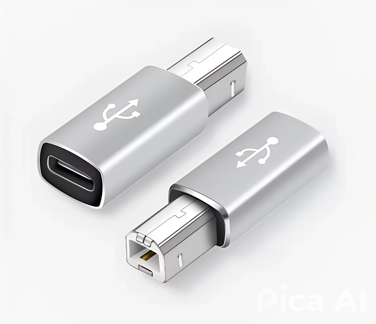 Перехідник-адаптер USB Type-C → USB-B 2.0 MIDI Grey, фото 1